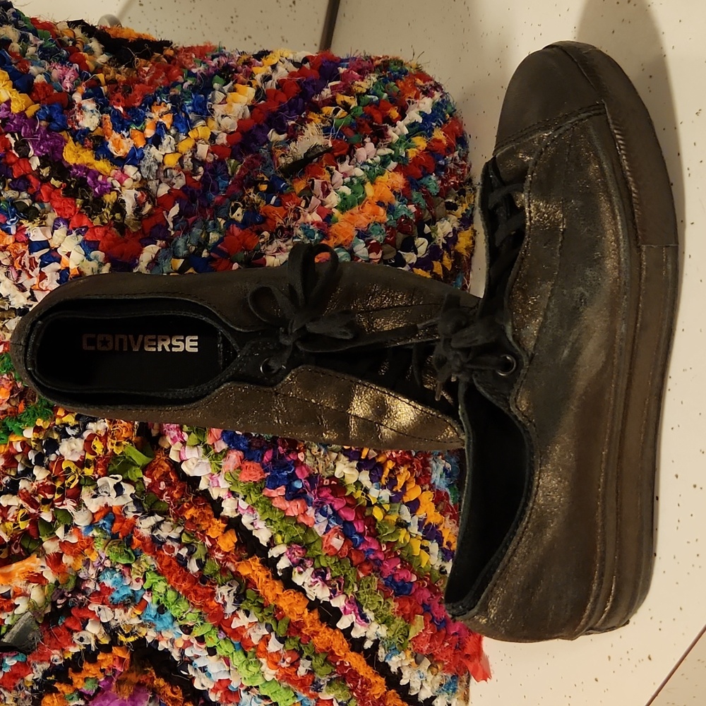 Converse All Star Leather Metalic Sneakers